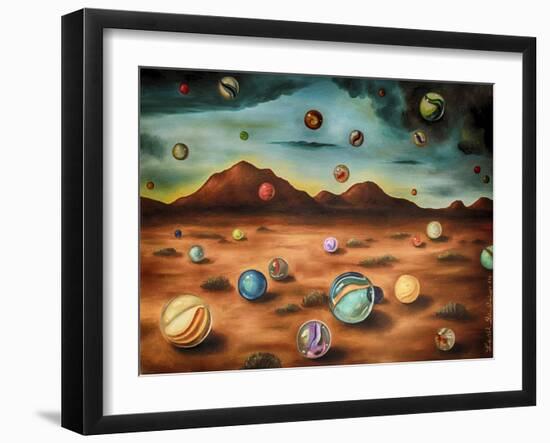 Raining Marbles 3-Leah Saulnier-Framed Giclee Print