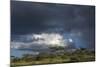 Rainstorm approaching Ndutu, Ngorongoro Conservation Area, Serengeti, Tanzania.-Sergio Pitamitz-Mounted Photographic Print