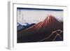 Rainstorm Beneath the Summit (The Black Fuji)-Katsushika Hokusai-Framed Giclee Print