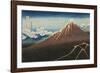 Rainstorm Beneath the Summit-Katsushika Hokusai-Framed Giclee Print