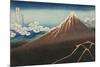 Rainstorm Beneath the Summit-Katsushika Hokusai-Mounted Giclee Print