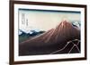 Rainstorm Beneath the Summit-Katsushika Hokusai-Framed Premium Giclee Print