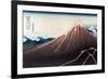 Rainstorm Beneath the Summit-Katsushika Hokusai-Framed Premium Giclee Print