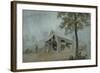Rainstorm, Cider Mill at Redding, Connecticut, c.1840-George Harvey-Framed Giclee Print