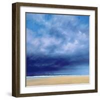 Rainstorm Off Holkham Beach-Derek Hare-Framed Giclee Print