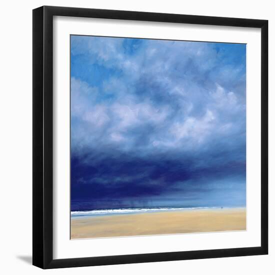 Rainstorm Off Holkham Beach-Derek Hare-Framed Giclee Print