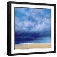 Rainstorm Off Holkham Beach-Derek Hare-Framed Giclee Print