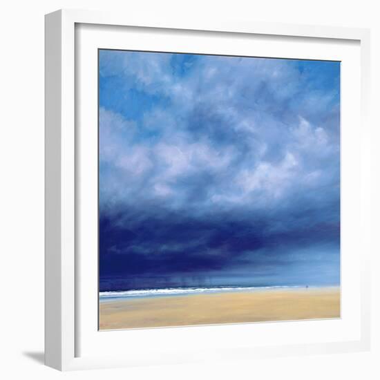 Rainstorm Off Holkham Beach-Derek Hare-Framed Giclee Print