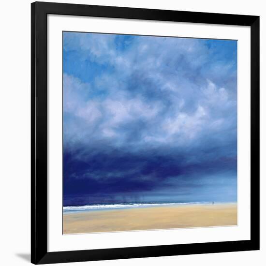 Rainstorm Off Holkham Beach-Derek Hare-Framed Giclee Print