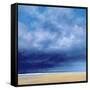 Rainstorm Off Holkham Beach-Derek Hare-Framed Stretched Canvas