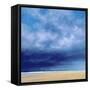 Rainstorm Off Holkham Beach-Derek Hare-Framed Stretched Canvas