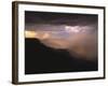 Rainstorm over the Grand Canyon at Sunset, Grand Canyon NP, Arizona-Greg Probst-Framed Photographic Print