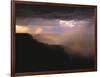 Rainstorm over the Grand Canyon at Sunset, Grand Canyon NP, Arizona-Greg Probst-Framed Photographic Print