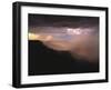 Rainstorm over the Grand Canyon at Sunset, Grand Canyon NP, Arizona-Greg Probst-Framed Photographic Print