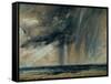 Rainstorm over the Sea, C.1824-28 (Oil on Paper Laid on Canvas)-John Constable-Framed Stretched Canvas