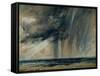 Rainstorm over the Sea, C.1824-28 (Oil on Paper Laid on Canvas)-John Constable-Framed Stretched Canvas