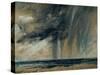 Rainstorm over the Sea, C.1824-28 (Oil on Paper Laid on Canvas)-John Constable-Stretched Canvas