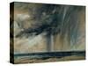 Rainstorm over the Sea, C.1824-28 (Oil on Paper Laid on Canvas)-John Constable-Stretched Canvas