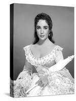 RAINTREE COUNTY, 1957 directed by EDWARD DMYTRYK Elizabeth Taylor (b/w photo)-null-Stretched Canvas