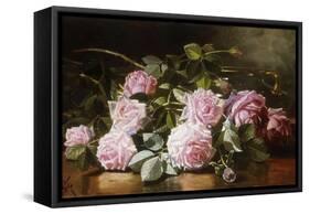 Rainwashed Roses, 1898-Edward Chalmers Leavitt-Framed Stretched Canvas