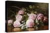 Rainwashed Roses, 1898-Edward Chalmers Leavitt-Stretched Canvas