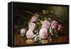 Rainwashed Roses-Edward Chalmers Leavitt-Framed Stretched Canvas