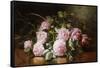 Rainwashed Roses-Edward Chalmers Leavitt-Framed Stretched Canvas