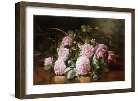 Rainwashed Roses-Edward Chalmers Leavitt-Framed Giclee Print