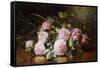 Rainwashed Roses-Edward Chalmers Leavitt-Framed Stretched Canvas