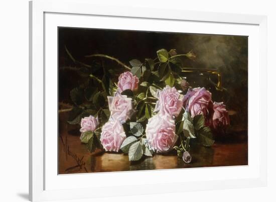 Rainwashed Roses-Edward Chalmers Leavitt-Framed Giclee Print