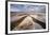 Rainwater creates a creek on Salt Flats. Death Valley, California.-Tom Norring-Framed Photographic Print