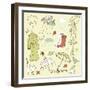 Rainy Autumn Days Doodles-Alisa Foytik-Framed Art Print