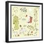 Rainy Autumn Days Doodles-Alisa Foytik-Framed Art Print