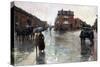 Rainy Day, Boston-Childe Hassam-Stretched Canvas
