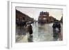 Rainy Day, Boston-Childe Hassam-Framed Premium Giclee Print