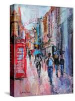 Rainy Day, Carnaby Street-Sylvia Paul-Stretched Canvas