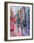 Rainy Day, Carnaby Street-Sylvia Paul-Framed Giclee Print