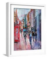 Rainy Day, Carnaby Street-Sylvia Paul-Framed Giclee Print