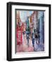 Rainy Day, Carnaby Street-Sylvia Paul-Framed Giclee Print