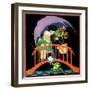 Rainy Day - Child Life-Hazel Frazee-Framed Premium Giclee Print