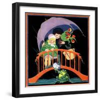 Rainy Day - Child Life-Hazel Frazee-Framed Premium Giclee Print