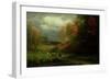 Rainy Day in Autumn, Massachusetts, 1857-Albert Bierstadt-Framed Giclee Print