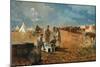 Rainy Day in Camp, 1871-Winslow Homer-Mounted Giclee Print