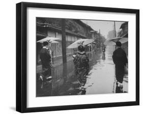 Rainy Day in Kyoto-Eliot Elisofon-Framed Photographic Print