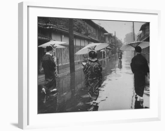 Rainy Day in Kyoto-Eliot Elisofon-Framed Photographic Print