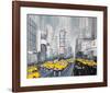 Rainy Day New York-Geoff King-Framed Giclee Print