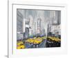 Rainy Day New York-Geoff King-Framed Giclee Print