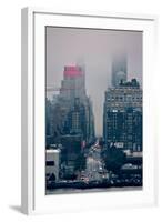 Rainy Day on 42nd Street NYC-null-Framed Photo