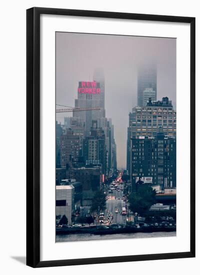 Rainy Day on 42nd Street NYC-null-Framed Photo