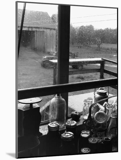 Rainy Day on a Farm-Jack Delano-Mounted Photographic Print